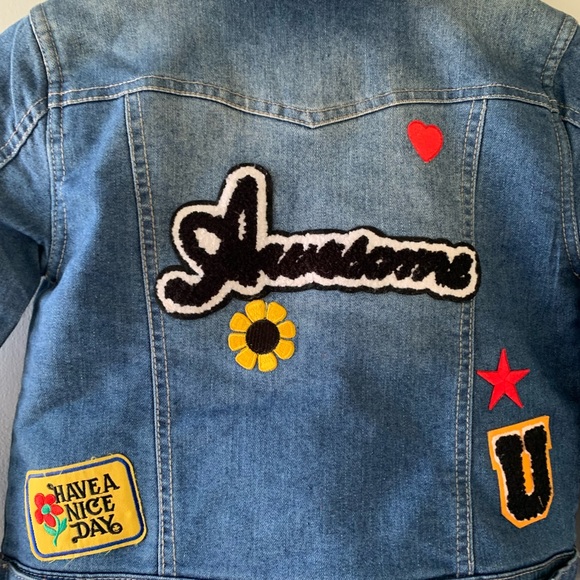 Kids jean jacket with patches - Picture 5 of 5